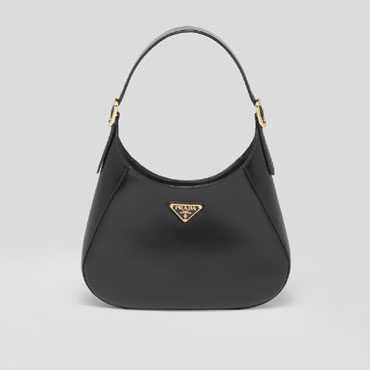 Prada Black Leather Shoulder Bag 1BC179 2A3A F0002