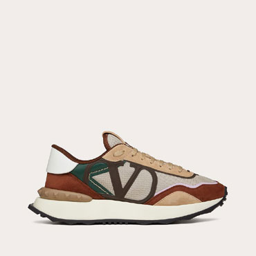 Valentino Garavani Netrunner Fabric And Suede Sneaker 2Y2S0F28SAS6ZV