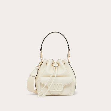 Valentino Garavani Loco Calfskin Bucket Bag 4W2B0M94NDL098