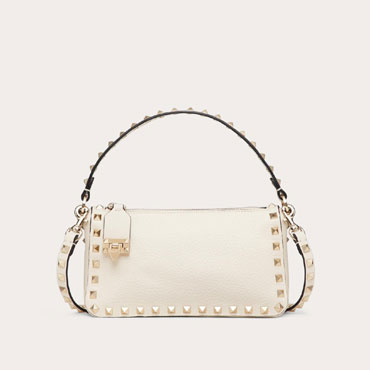 Valentino Small Rockstud Grainy Calfskin Crossbody Bag 5W2B0J47VSFI16