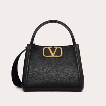 Valentino Garavani Alltime Medium Bag In Grainy Calfskin 5W2B0Q18IMZ0NO