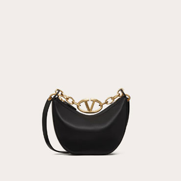 Valentino Vlogo Moon Mini Hobo Bag In Nappa With Chain 5W2B0Q43PHV0NO