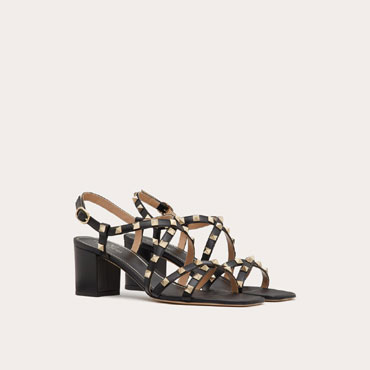 Valentino Rockstud Calfskin Sandal 5W2S0HR7VOD 0NO