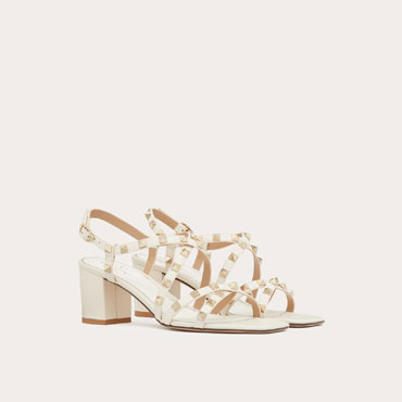 Valentino Rockstud Calfskin Sandal 5W2S0HR7VOD I16