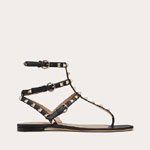 Valentino Garavani Rockstud Calfskin Flat Flip-Flop Sandal 2W2S0812VOD0NO