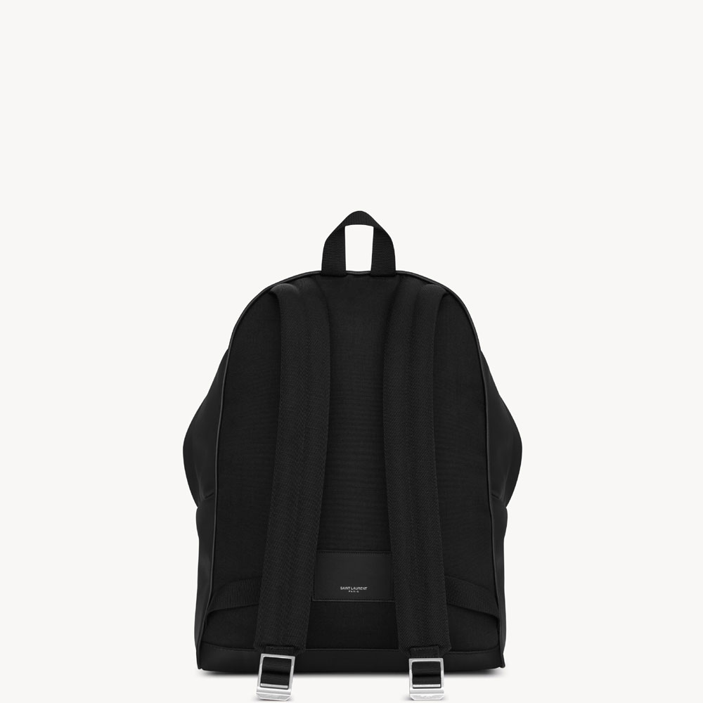 YSL City Backpack In Matte Leather In Black 534967 AAE8M 1000: Image 2