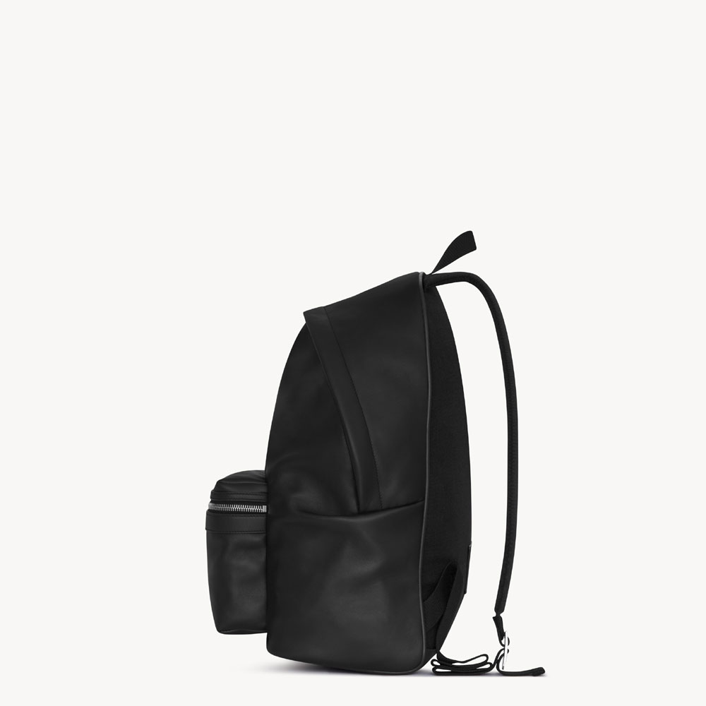 YSL City Backpack In Matte Leather In Black 534967 AAE8M 1000: Image 3