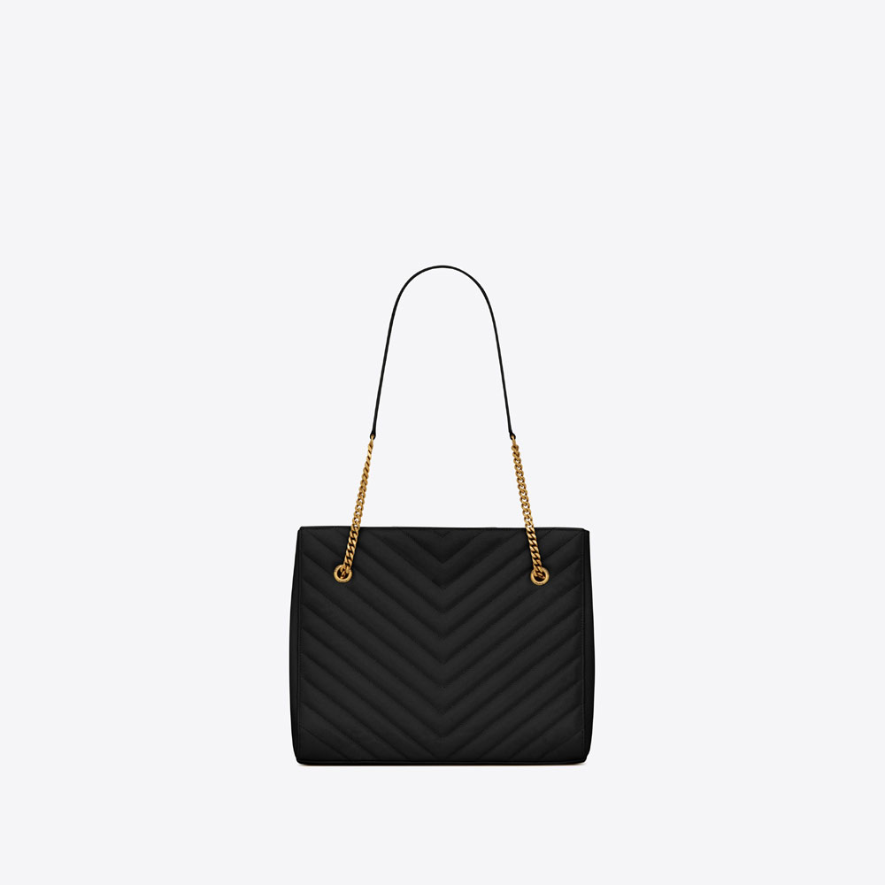 YSL TRIBECA Medium Shopping Bag In Grain De Poudre 568864 1CU07 1000: Image 2