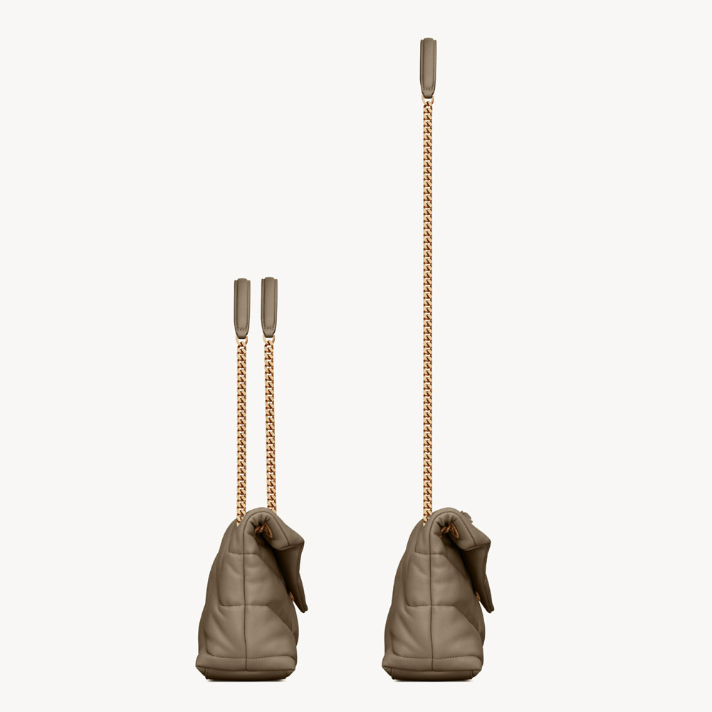 YSL Puffer Small In Lambskin In Beige 577476 1EL07 1799: Image 3