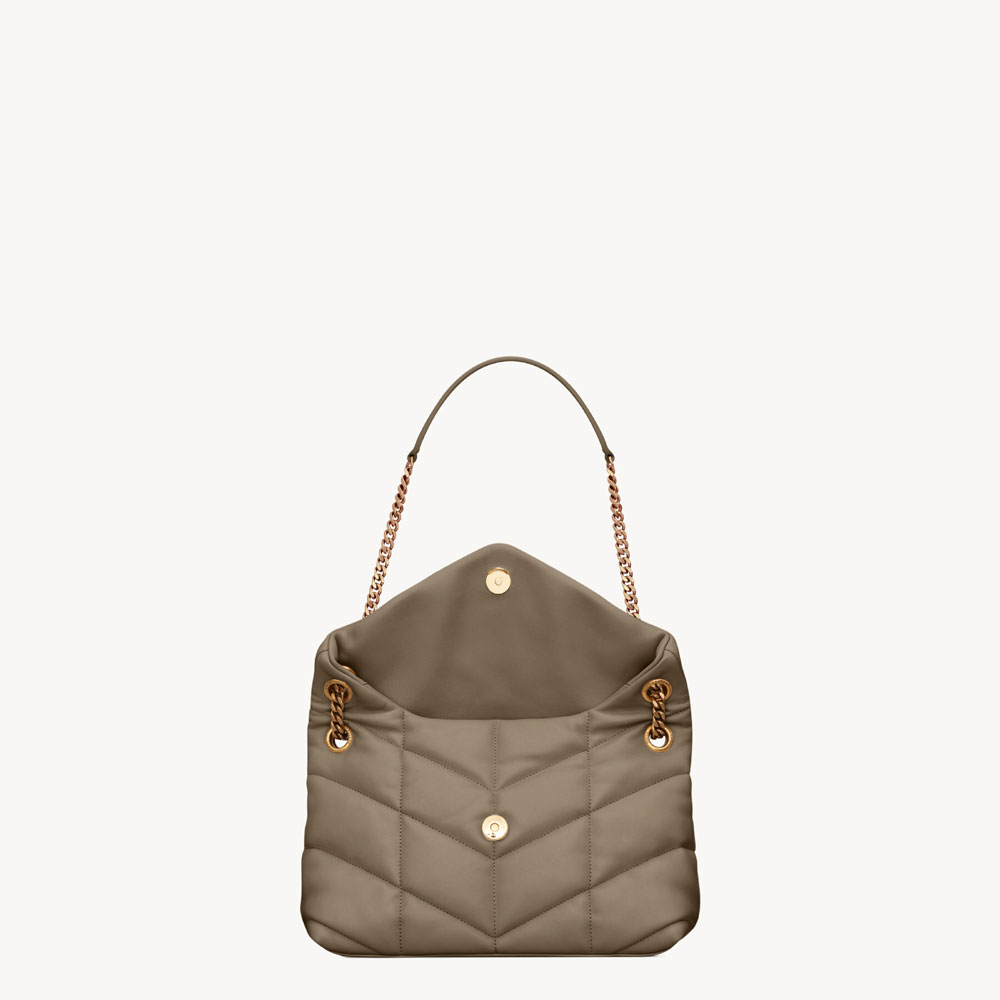 YSL Puffer Small In Lambskin In Beige 577476 1EL07 1799: Image 4