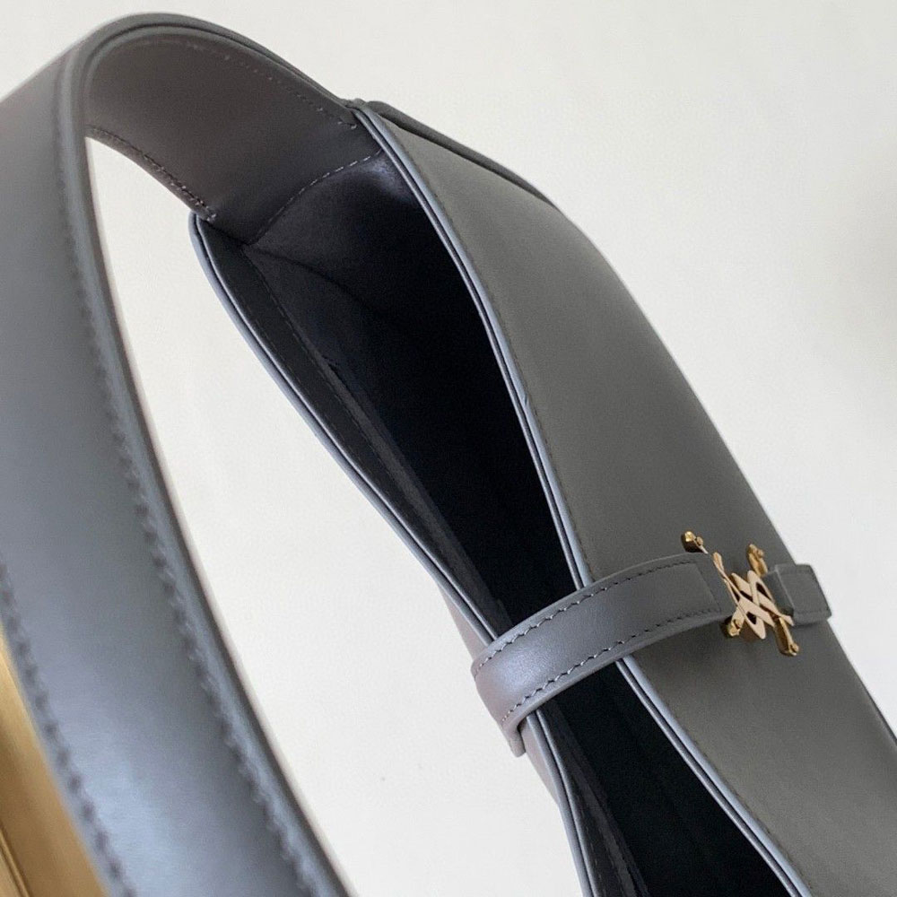 YSL Le 5 A 7 In Smooth Leather in Grey 657228 2R20W 1112: Image 2