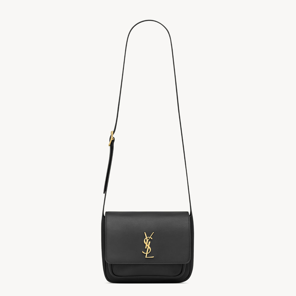 YSL Niki Satchel In Leather In Black 718556 AAD39 1000: Image 1