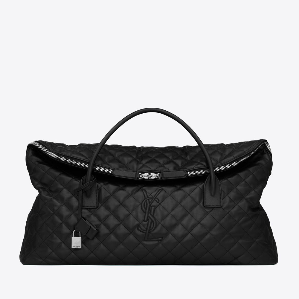 YSL Es Giant Travel Bag In Quilted Leather 736009 AAB31 1000: Image 1