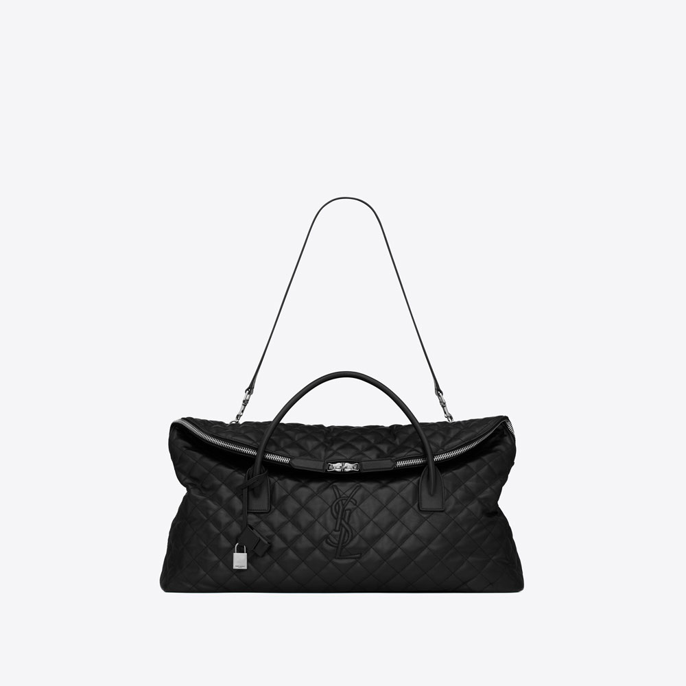 YSL Es Giant Travel Bag In Quilted Leather 736009 AAB31 1000: Image 2