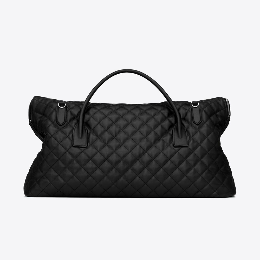 YSL Es Giant Travel Bag In Quilted Leather 736009 AAB31 1000: Image 3