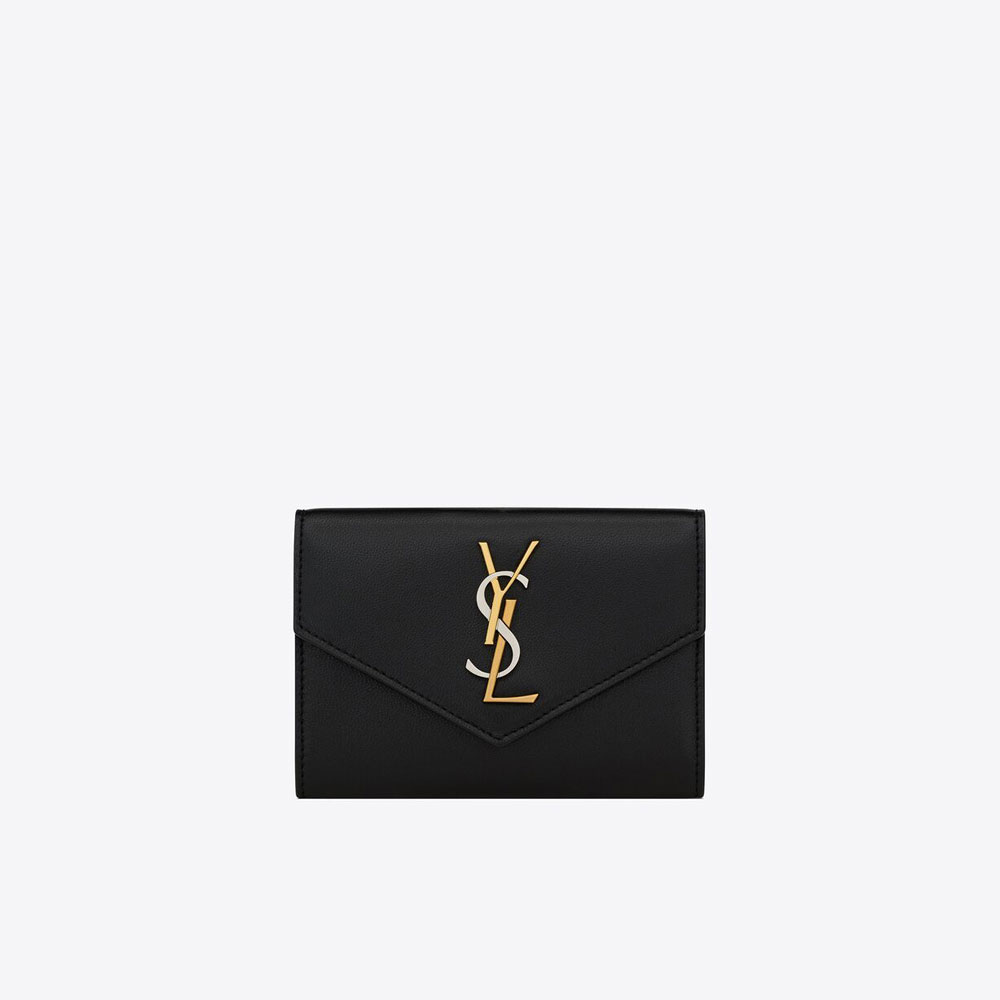 YSL Cassandre Small Envelope Wallet In Smooth Leather 748463 AAB4K 1025: Image 1