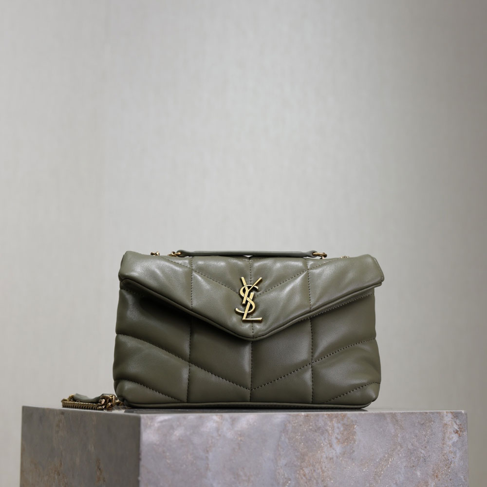 YSL Toy Puffer In Nappa Leather in Grey 759337 1EL07 3212: Image 1