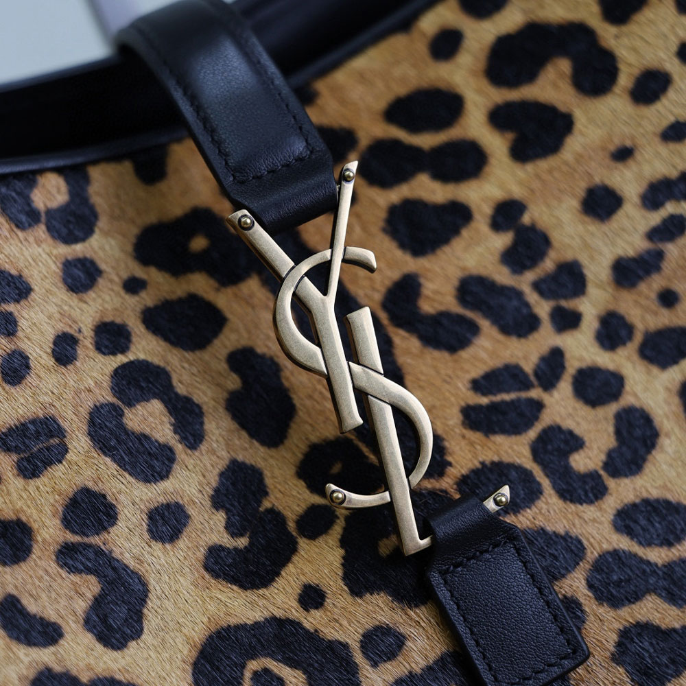 YSL Le 5 A 7 Bea In Pony Hair Leather in Brown 763435 AAD0N 2063: Image 3