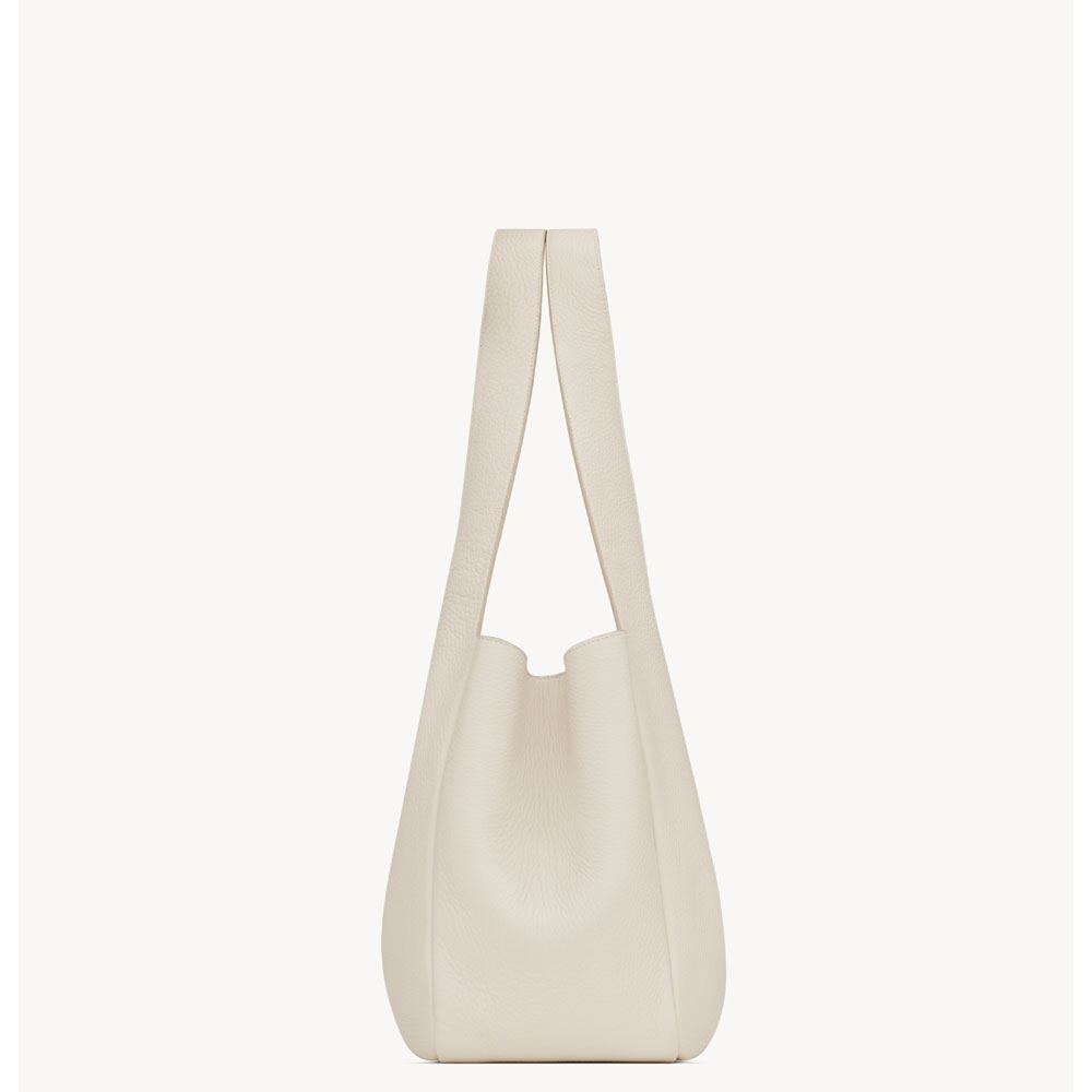 YSL Le 5 A 7 Bea In Grained Leather in Off white 763435 AADUV 9275: Image 2