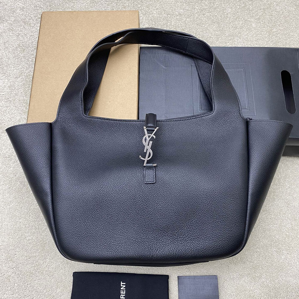 YSL Le 5 A 7 Bea In Grained Leather in Black 763435 AAEQC 1000: Image 1