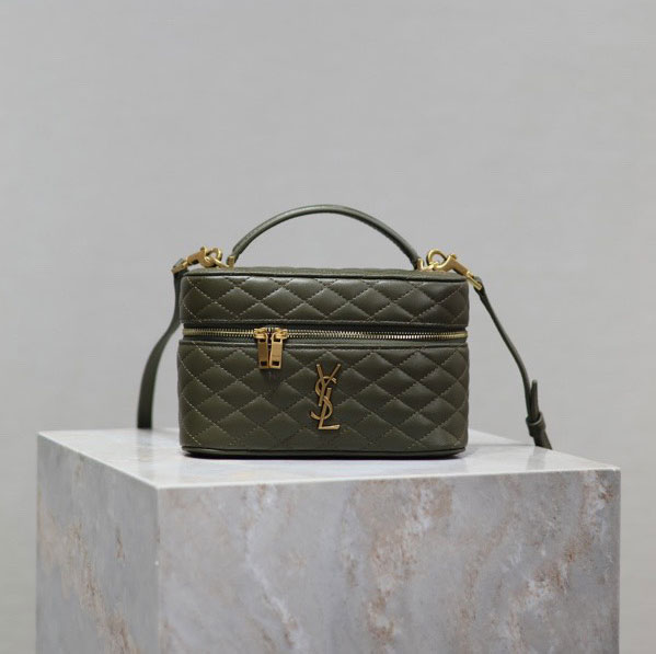YSL Gaby Vanity Bag In Lambskin in Green 766731 1EL07 3189: Image 1