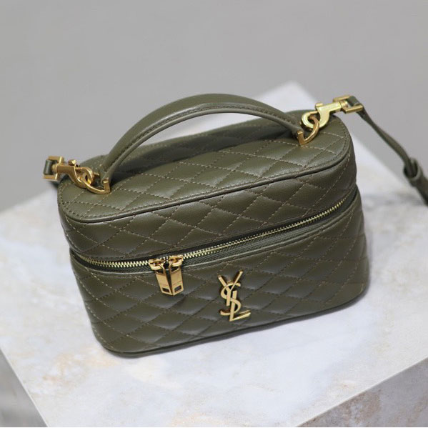 YSL Gaby Vanity Bag In Lambskin in Green 766731 1EL07 3189: Image 2