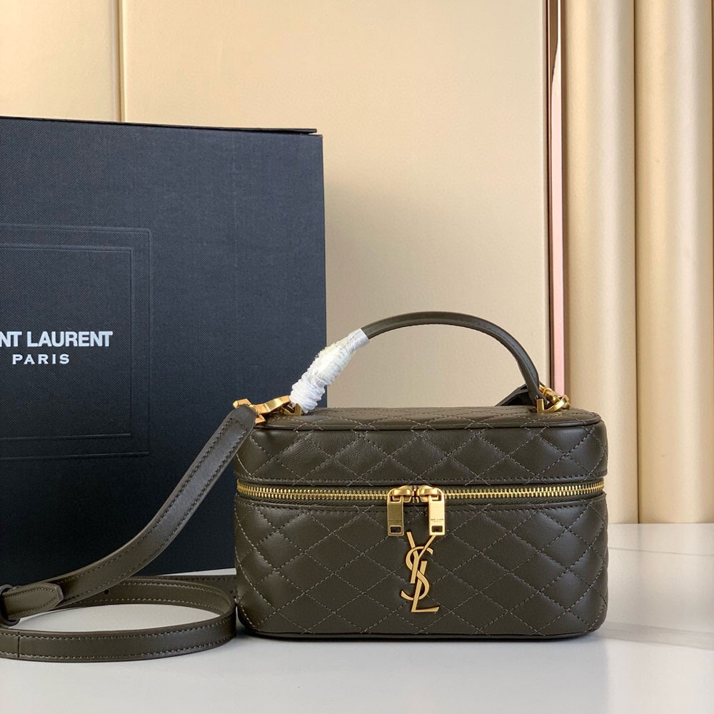 YSL Gaby Vanity Bag In Lambskin in Coffee 766731 1EL07 3212: Image 1