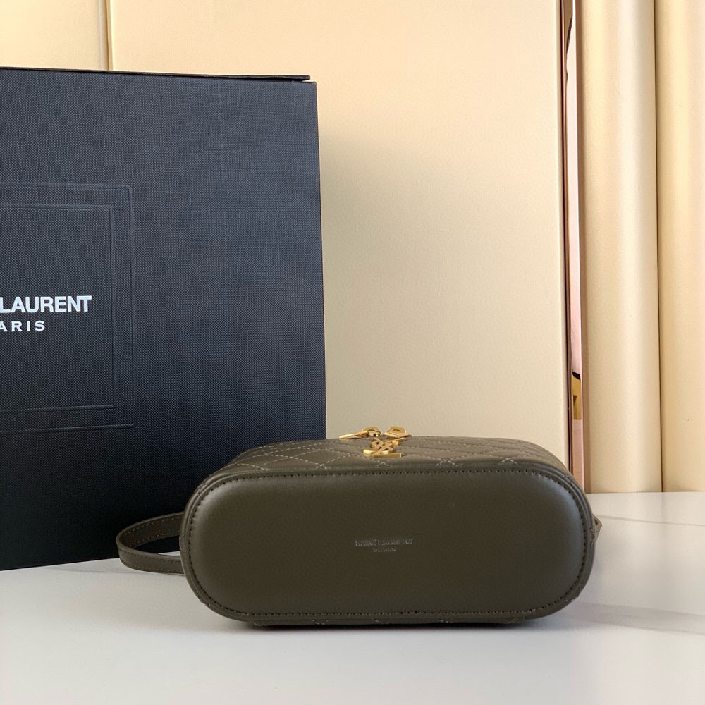 YSL Gaby Vanity Bag In Lambskin in Coffee 766731 1EL07 3212: Image 3