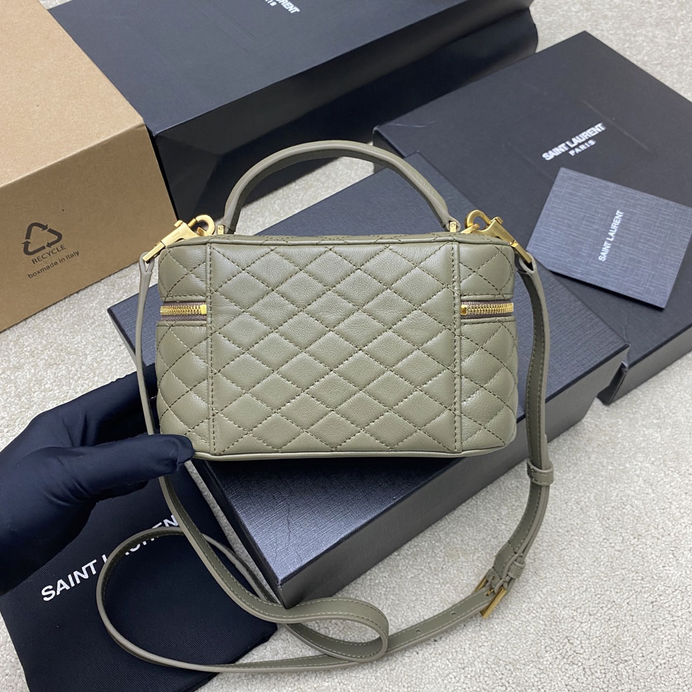 YSL Gaby Vanity Bag In Lambskin in Green 766731 1EL07 3798: Image 2