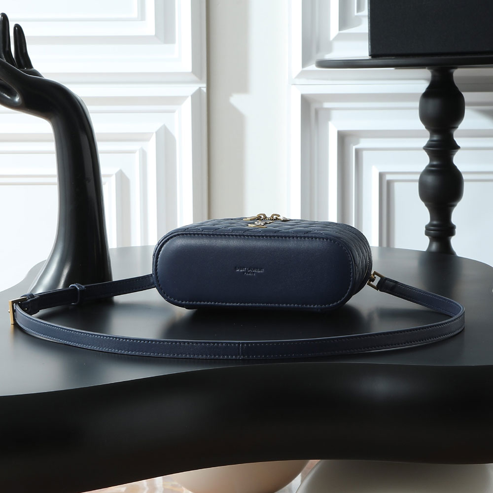 YSL Gaby Vanity Bag In Lambskin in Navy Blue 766731 1EL07 4139: Image 3