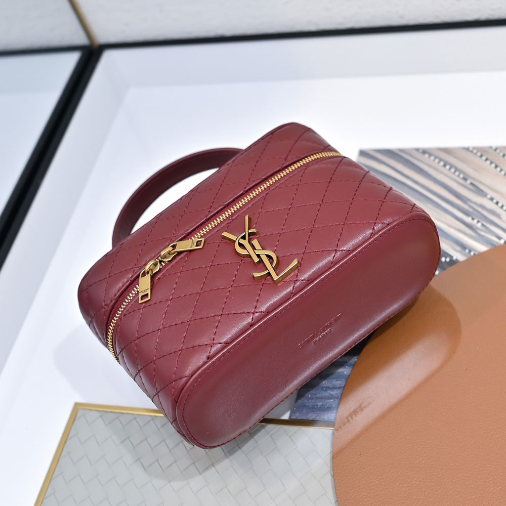 YSL Gaby Vanity Bag In Lambskin in Red 766731 1EL07 7993: Image 3