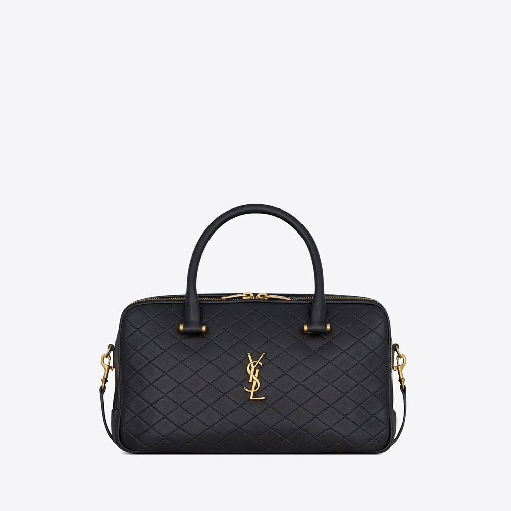 YSL Lyia Duffle In Quilted Lambskin 766785 1EL07 1000: Image 1