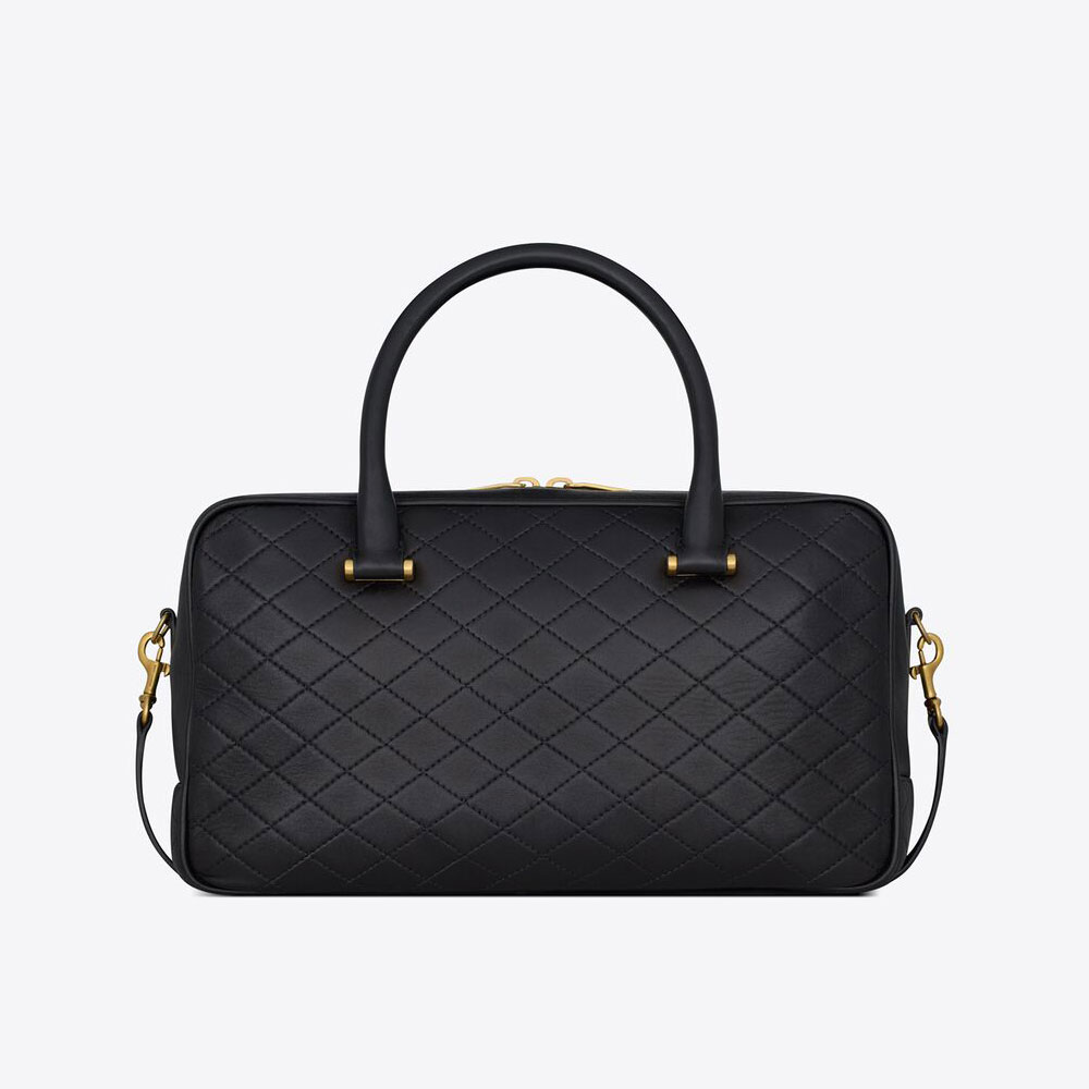 YSL Lyia Duffle In Quilted Lambskin 766785 1EL07 1000: Image 2