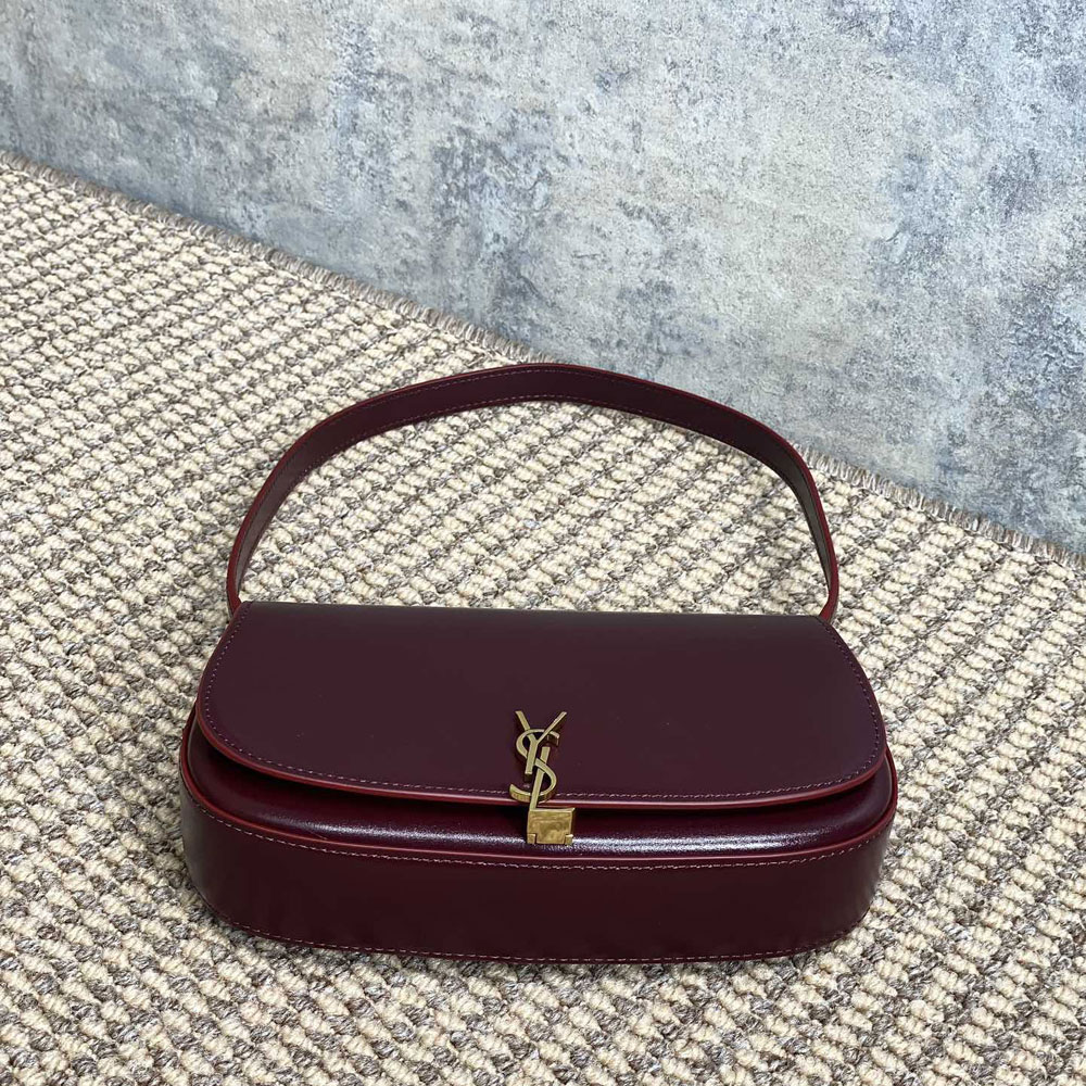 YSL Mini Voltaire In Box Saint Laurent in Burgundy 779642 0SX0W 6195: Image 3