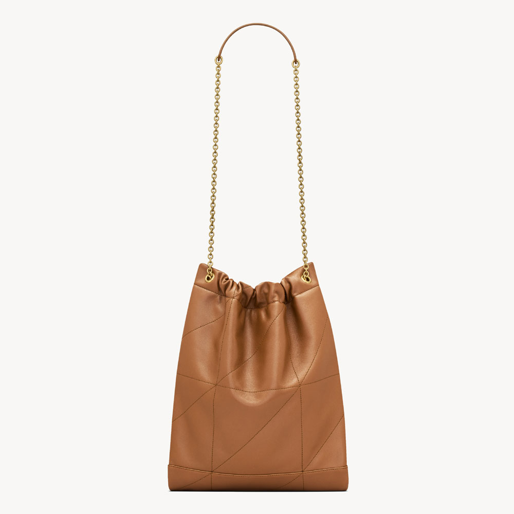 YSL Jamie Pochon In Lambskin In Brown 781666 AAB32 2186: Image 3