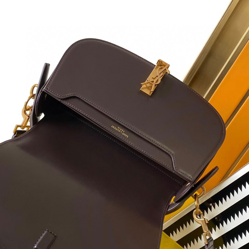 YSL Voltaire In Box Saint Laurent in Burgundy 787671 0SX0W 6988: Image 2