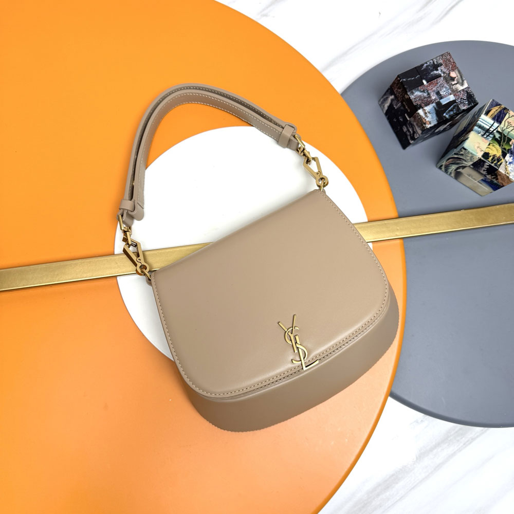 YSL Mini Voltaire Top Handle Bag In Box in Clay 800846 0SX0W 2646: Image 1