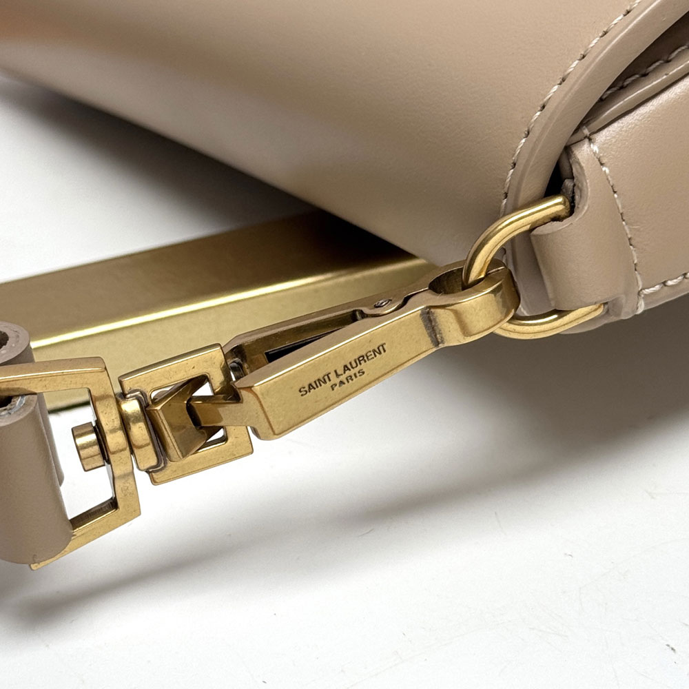 YSL Mini Voltaire Top Handle Bag In Box in Clay 800846 0SX0W 2646: Image 3
