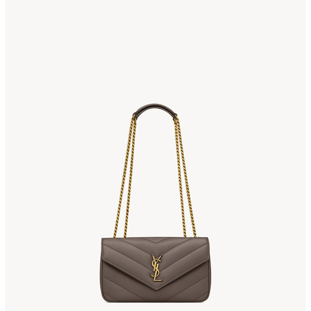 YSL Loulou Small In Matelasse Lambskin in Coffee 801437 AAEAX 1997: Image 1
