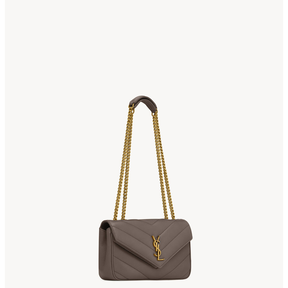 YSL Loulou Small In Matelasse Lambskin in Coffee 801437 AAEAX 1997: Image 2