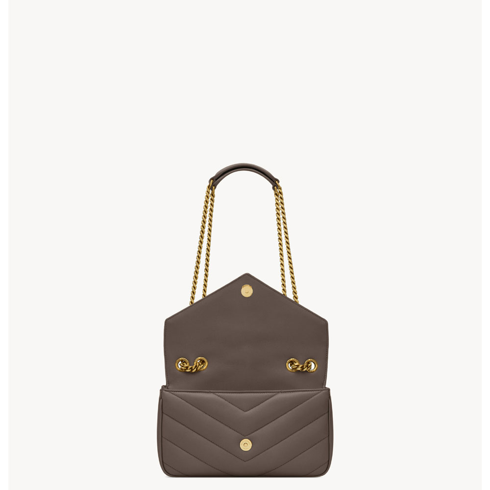YSL Loulou Small In Matelasse Lambskin in Coffee 801437 AAEAX 1997: Image 3