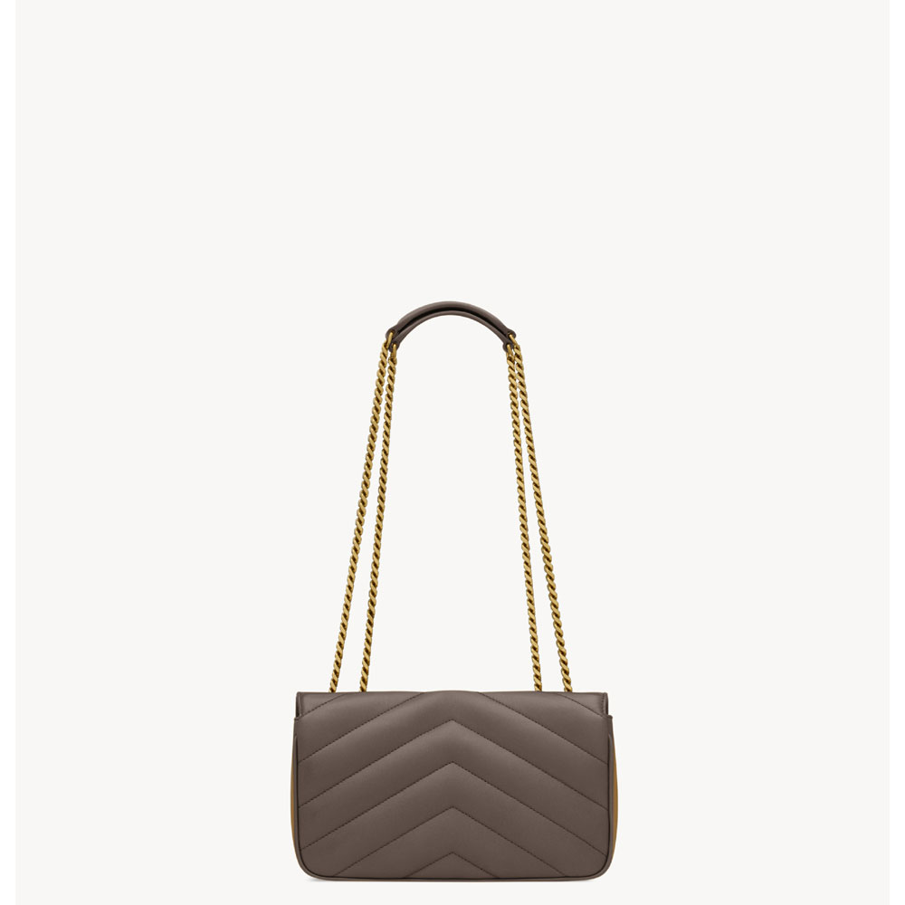 YSL Loulou Small In Matelasse Lambskin in Coffee 801437 AAEAX 1997: Image 4