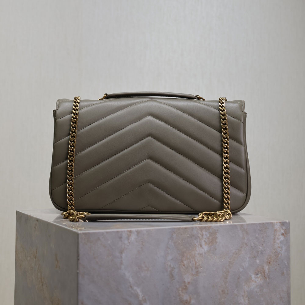 YSL Loulou Medium In Matelasse Lambskin in Coffee 801439 AAEAX 1997: Image 2