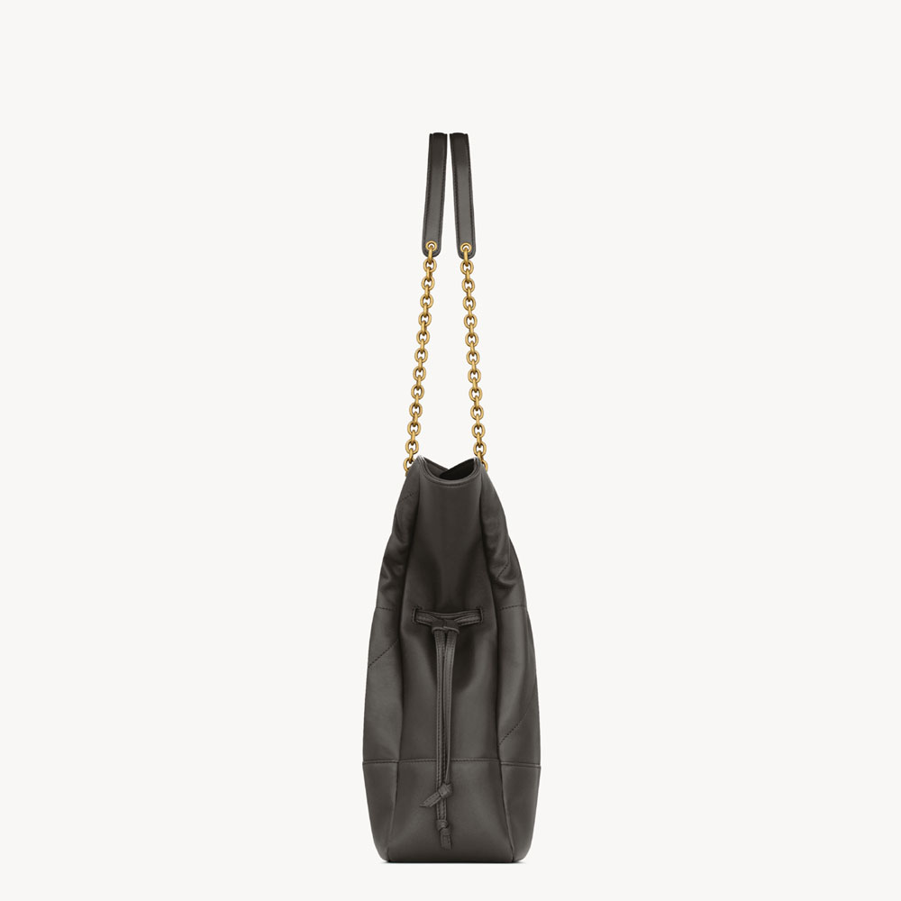 YSL Jamie Shopping In Lambskin In Grey Silver 809824 AAB32 1997: Image 4