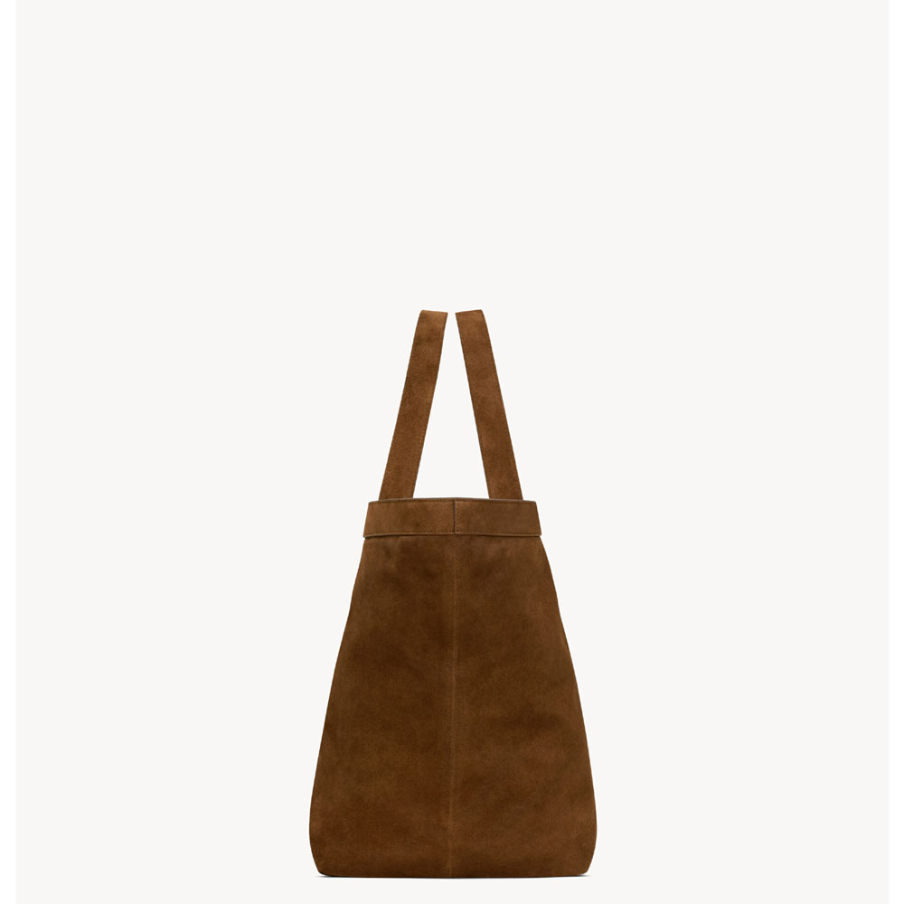 YSL Y Tote In Suede in Brown 817602 C0X0W 2924: Image 3