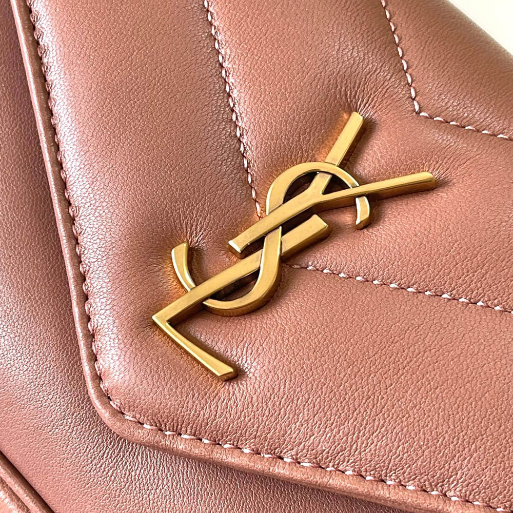 YSL Loulou Mini In Lambskin in Pink 821749 AAEAX 5036: Image 3