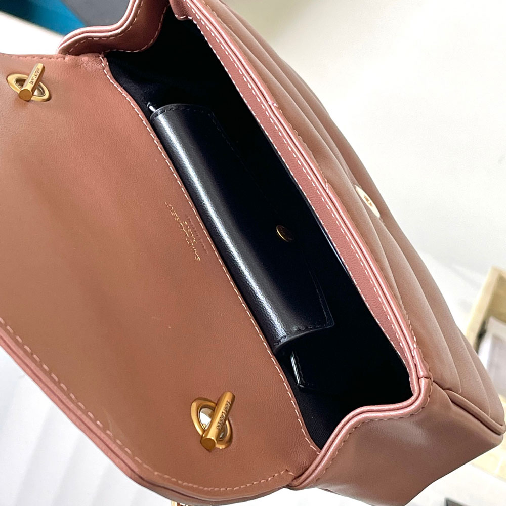 YSL Loulou Mini In Lambskin in Pink 821749 AAEAX 5036: Image 4