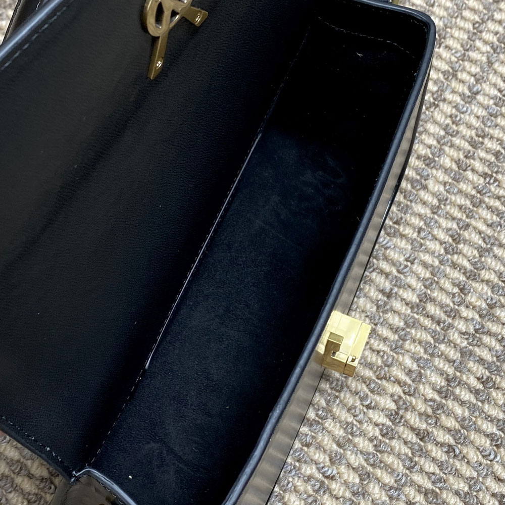 YSL Solferino Medium In Box Saint Laurent in Black 832330 0SX0W 1000: Image 4