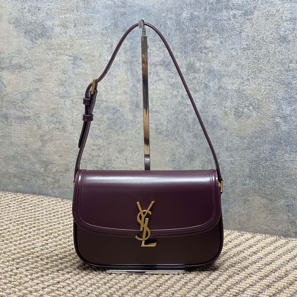 YSL Solferino Medium In Box Saint Laurent in Burgundy 832330 0SX0W 6195: Image 1