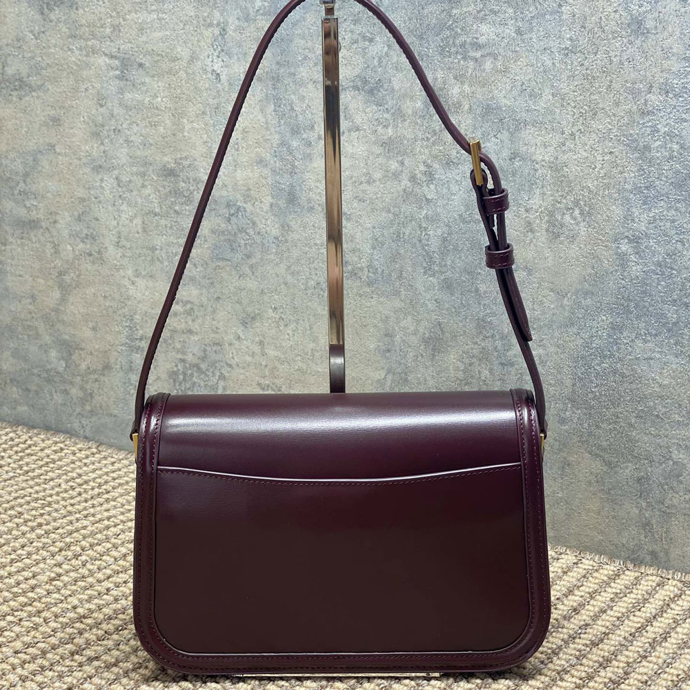 YSL Solferino Medium In Box Saint Laurent in Burgundy 832330 0SX0W 6195: Image 2